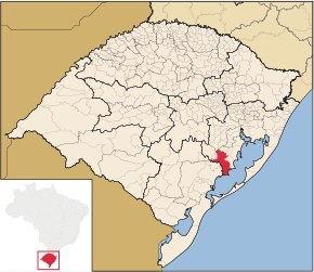 Kart over Camaquã