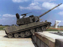 An M8 AGS climbs a vertical wall at a test track. M8-AGS-Aberdeen (cropped).gif