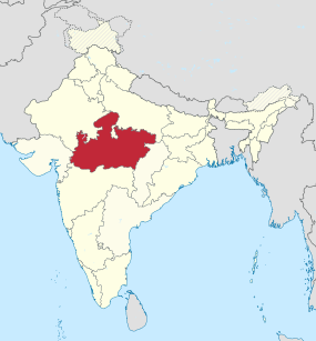 Madhya Pradesh in India (disputed hatched).svg