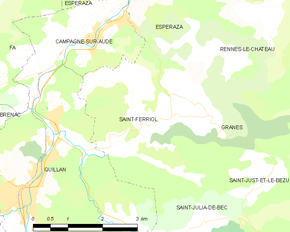 Poziția localității Saint-Ferriol