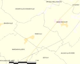 Mapa obce Ramoulu