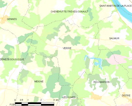 Mapa obce Verrie