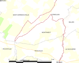 Mapa obce Montrabot