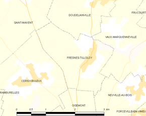 Poziția localității Fresnes-Tilloloy