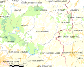 Poziția localității Foussais-Payré
