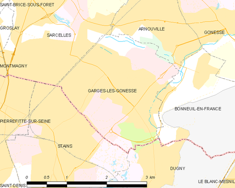 Carte de la commune.