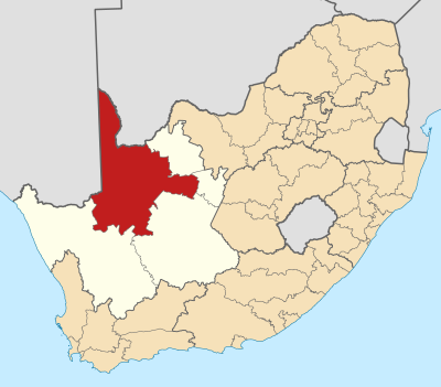 Map of South Africa with Siyanda highlighted (2011).svg