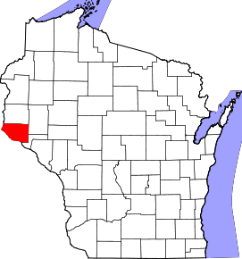 Localizare Comitatului Pierce în statul Wisconsin Pierce
