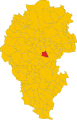 Collocatio finium municipii in Provincia Vicetina.