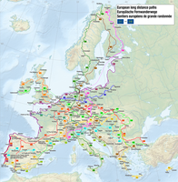 1735th file - 3.73 MB - 2753x2813 14.06.2015 .. 24.12.2017 (5 versions) upload 3378 .. 4615 Map of the European Long Distance Paths.png