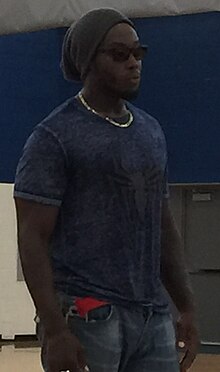 Marcus benard at Adrian Maples basketball Camp 2016 (cropped).jpg