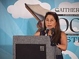 reading at the 2017 Gaithersburg Book Festival