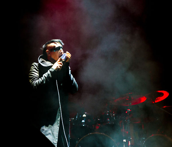 Manson performing at Rock am Ring 2015