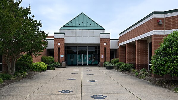 Massaponax High School entrance, Fredericksburg, VA