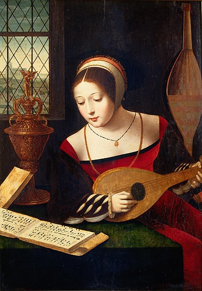 File:Master of the Female Half-Lengths - Mary Magdalene with lute - Galleria Sabauda.jpeg