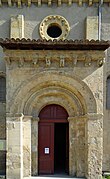 Vue du portail, côté sud de l'église