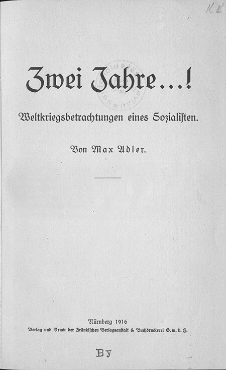 ไฟล์:Max Adler - Zwei Jahre 01.jpg