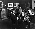 安東·馮·沃納 and Adolph Menzel in studio 1895