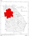 Map of Metro Atlanta's counties