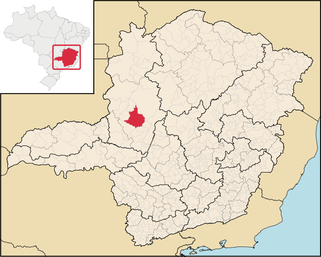 Localização de Presidente Olegário em Minas Gerais