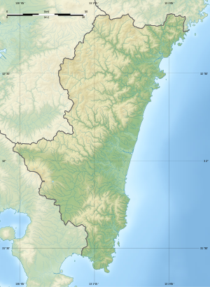 島浦島の位置（宮崎県内）