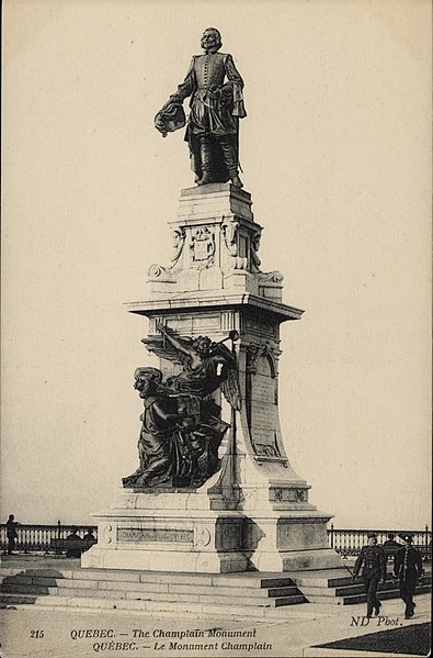 File:Monument à Samuel de Champlain, Québec, vers 1908.jpg