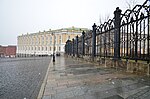 Ограда с двумя воротами между Большим дворцом и Оружейной палатой