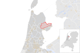 Locatie van de gemeente Medemblik (gemeentegrenzen CBS 2016)