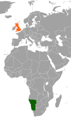 Namibia–United Kingdom relations Diplomatic relations between the Republic of Namibia and the United Kingdom of Great Britain and Northern Ireland