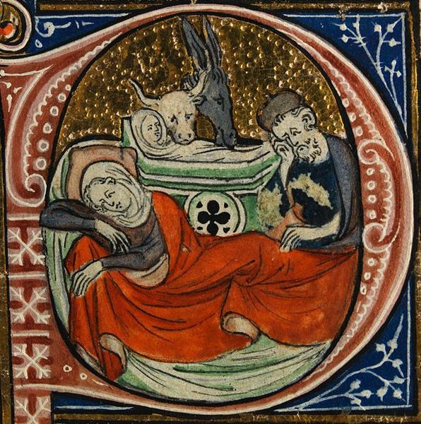 The Nativity, from a 14th-century missal, a liturgical book containing texts and music necessary for the celebration of Mass throughout the year