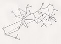 Simple network. Scanned drawing.