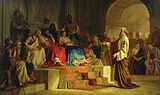 «Суд над апостолом Павлом», (1875), холст, масло — Закарпатский художественный музей имени Иосифа Бокшая