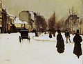 Бульвар Клиши в снегу, 1876, галерея Тейт, Лондон