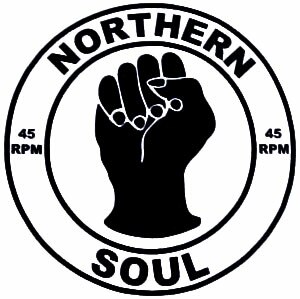 The clenched fist logo came to represent the Northern soul movement in the 1970s.