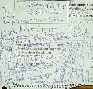 Eine Notiz (aus lat. notitia 