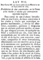 Novisima recopilación de las Leyes de España - Ley VII - 27 de septiembre de 1765.png