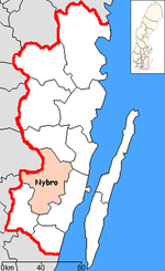 Lage der Gemeinde Nybro