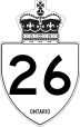 Highway 26 marker
