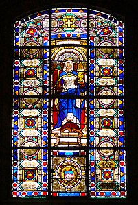 Window devoted to Blanche de Castille, mother of Saint Louis