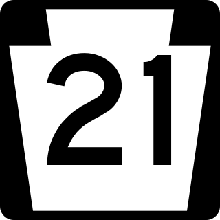 <span class="mw-page-title-main">Pennsylvania Route 21</span> State highway in Pennsylvania, US