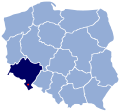 English: Location of Duszniki-Zdrój on the map of Poland Polski: Położenie Dusznik-Zdroju na mapie Polski