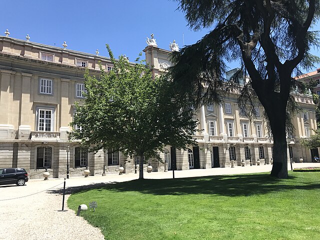 North façade of Liria Palace