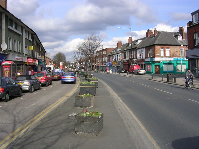 Palatine Road in central Northenden