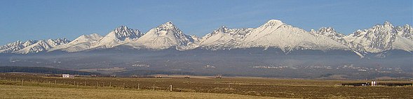 Panorama degli Alti Tatra