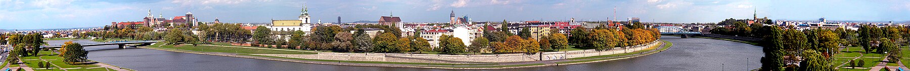 Panorama van Krakau vanaf het Forum Hotel.jpg