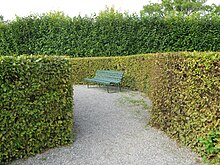 A park bench in the Drottningholm Palace park Park bench.JPG