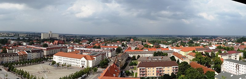 File:Pasewalk St. Marien Blick vom Turm auf Innenstadt.JPG