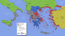 Image 3 : carte du monde grec élargi aux implantations en Sicile et Italie du sud