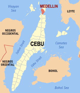 Medellin na Cebu Coordenadas : 11°7'42.96"N, 123°57'43.92"E