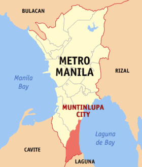 Placering af Muntinlupa